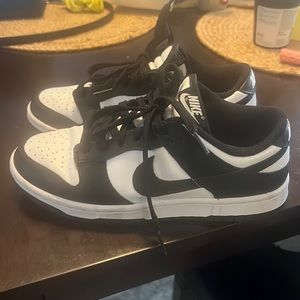 Authentic nike panda dunks worn 3 times
